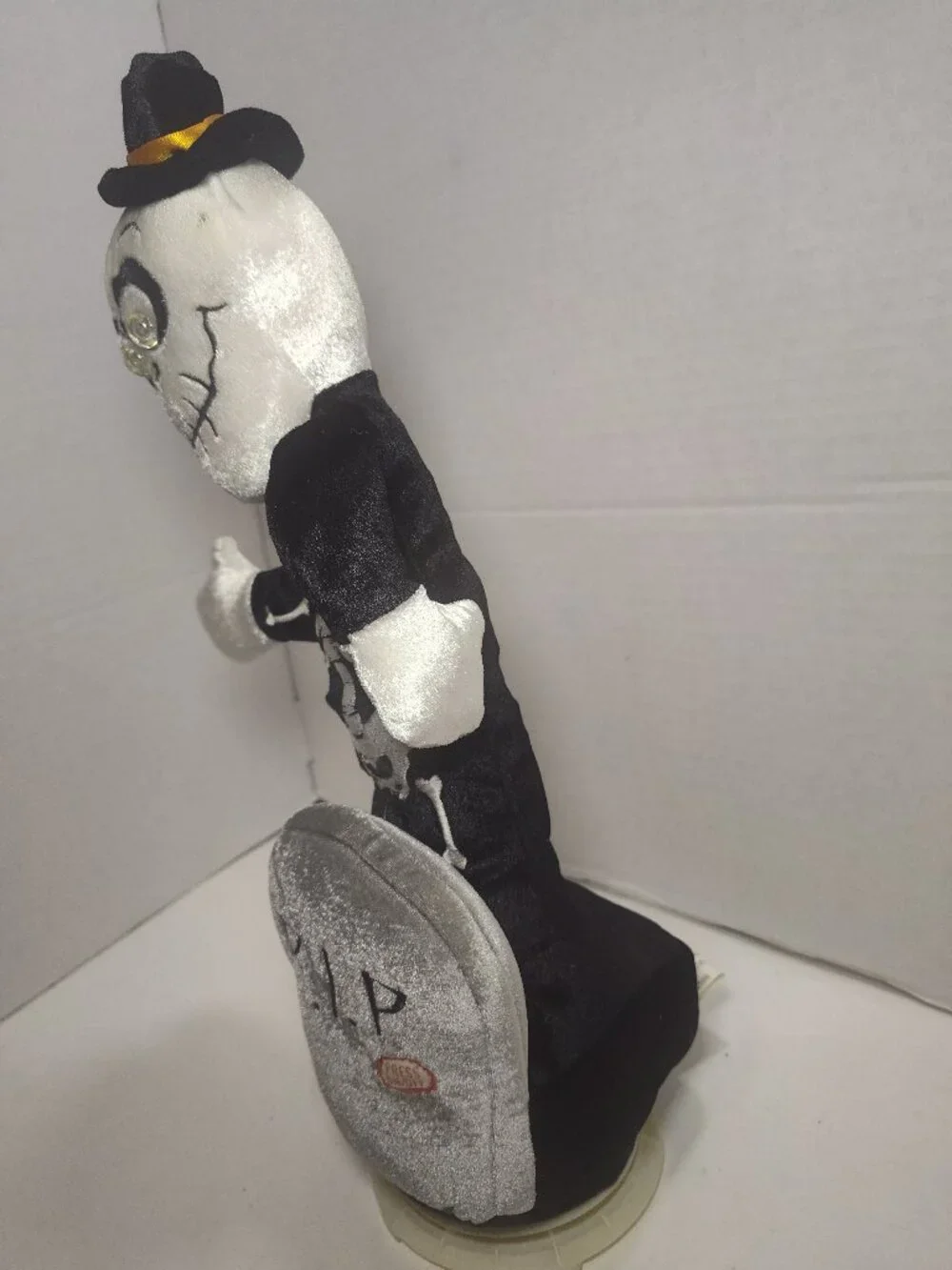 Hugfun International Animated Halloween Skeleton Plush R.I.P. Tombstone Tested